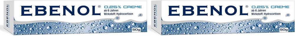 Ebenol 0.25% Doppelpack 2x50 g Creme