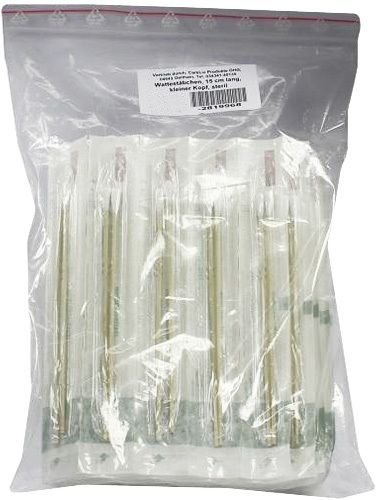 Wattestäbchen Kunststoff kleiner Kopf 15 cm steril