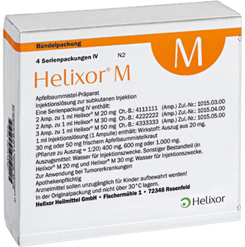 Helixor M Serienpackung IV Ampullen 4x7 St