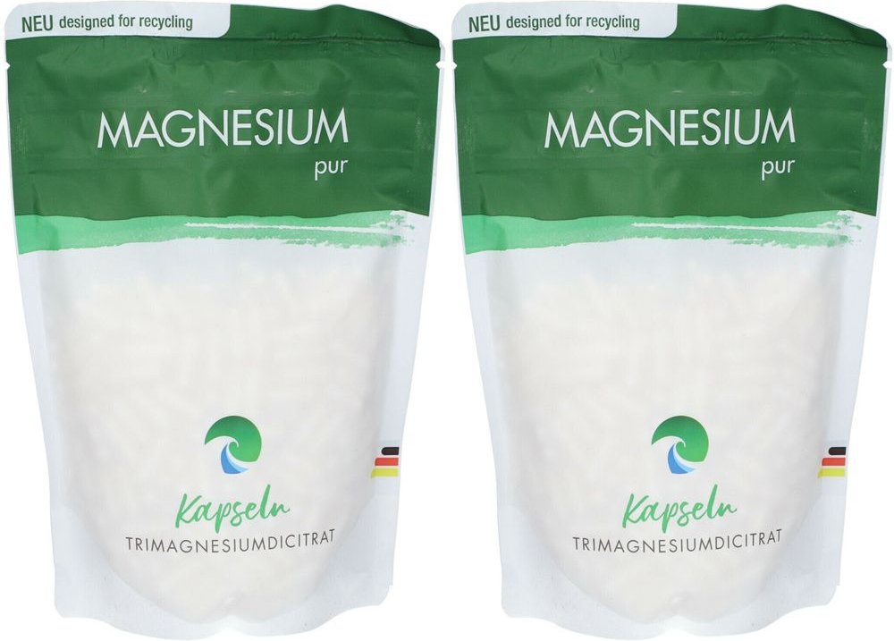 Magnesium pur Doppelpack 2x500 St Kapseln