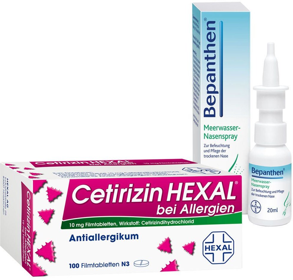 Allergie-Set Cetirizin + Bepanthen Augen- und Nasensalbe 1 St Set