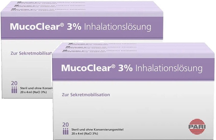 Mucoclear 3% NaCl Inhalationslösung Doppelpack 2x60x4 ml