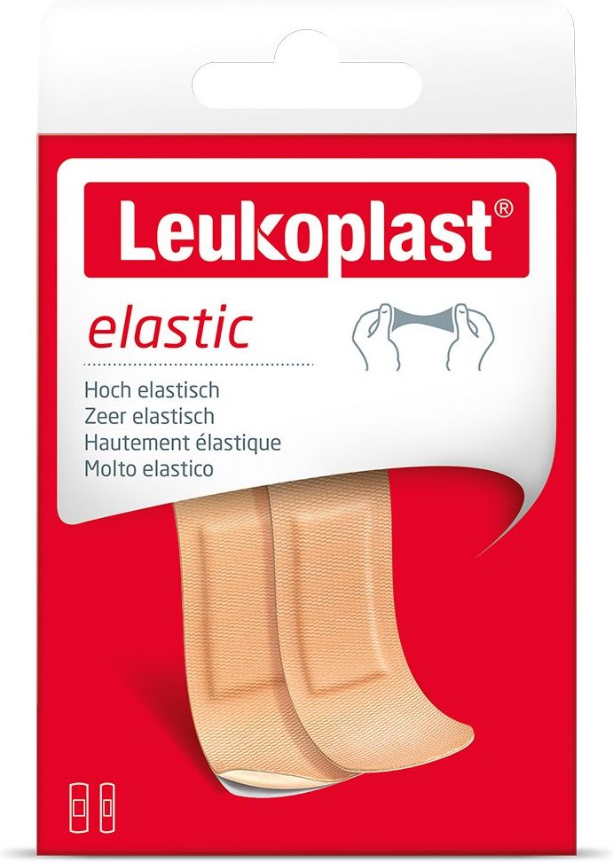 Leukoplast Elastic Strips 19x76mm 8St/25x76mm 12St 20 St Pflaster
