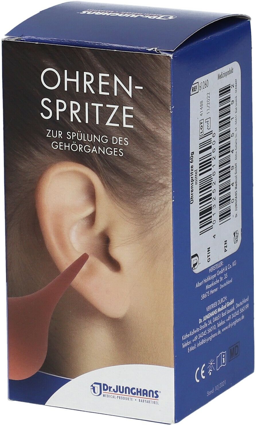 Ohrenspritze 60 g mittel 1 St Spritzen