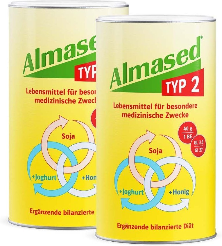 2x Almased Typ 2 Pulver 2x500 g