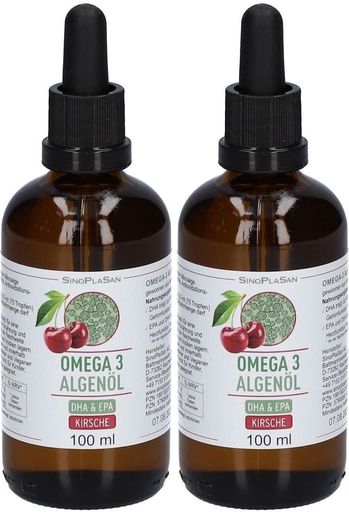 Omega-3 Algeno DHA EPA KIR x2 2x100 ml Tropfen zum Einnehmen