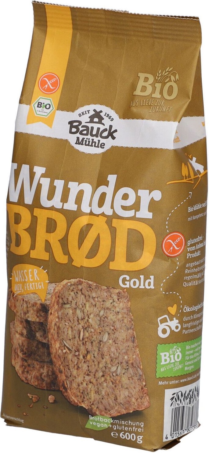 Bauckhof Wunderbrot Gold m Kurkuma glutenfr 600 g Pulver