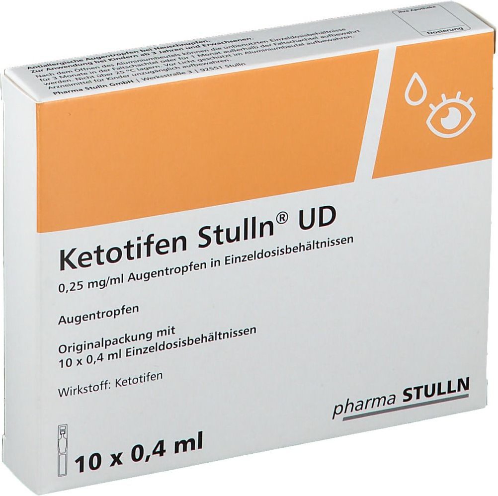 Ketotifen Stulln UD Augentropfen Einzeldosispipette