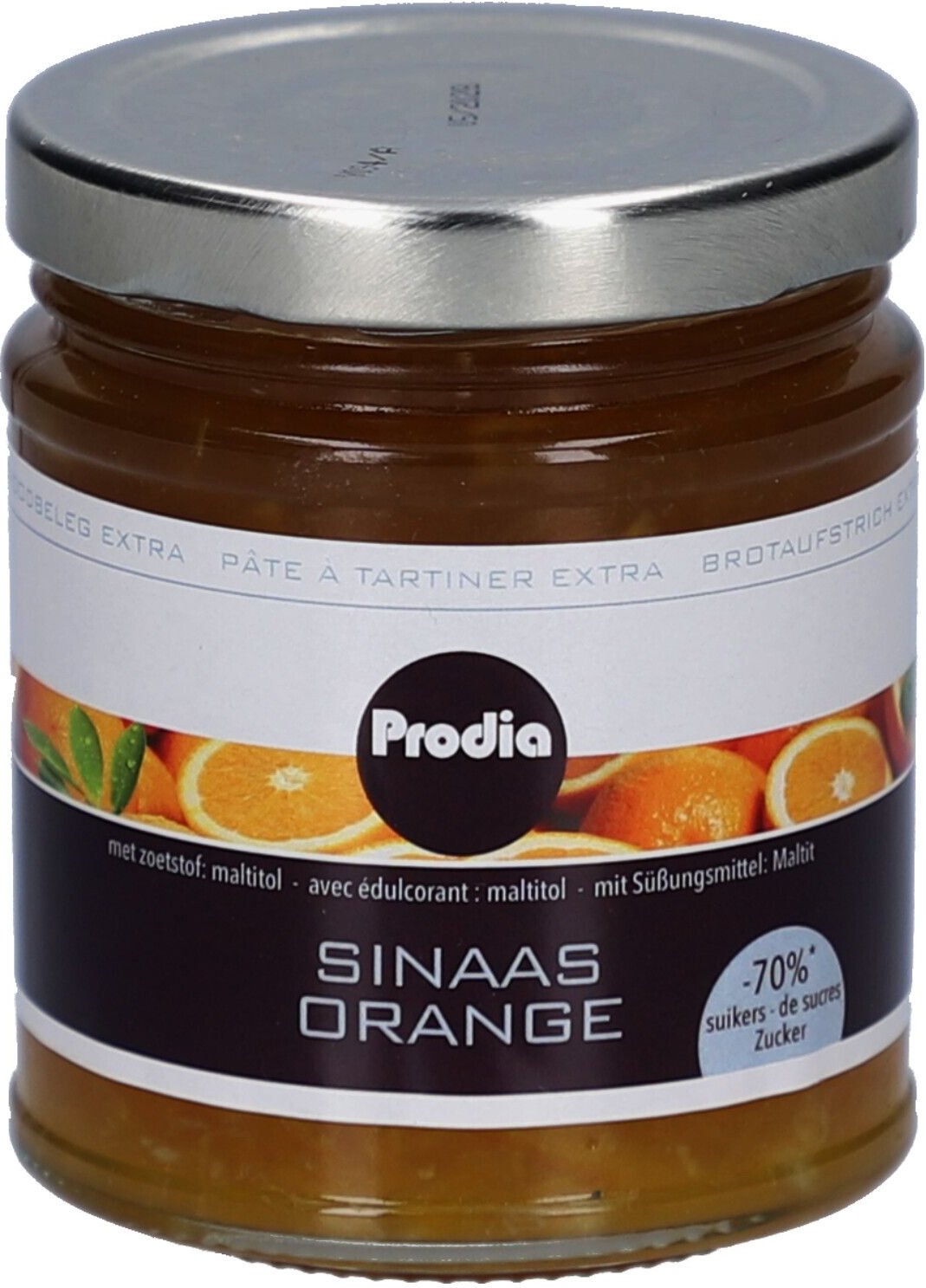 Prodia Broodbeleg Sinaas + Maltitol 215 g Creme