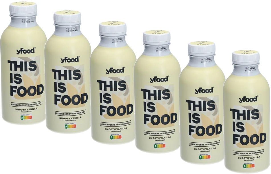 YFood Drink Smooth Vanilla 500 ml 6er-Pack 6x500 Trinklösung