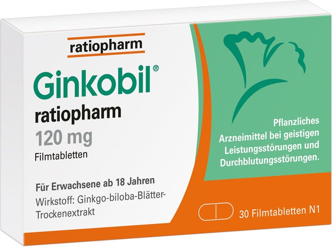 GINKOBIL-ratiopharm 120 mg Filmtabletten 30 St