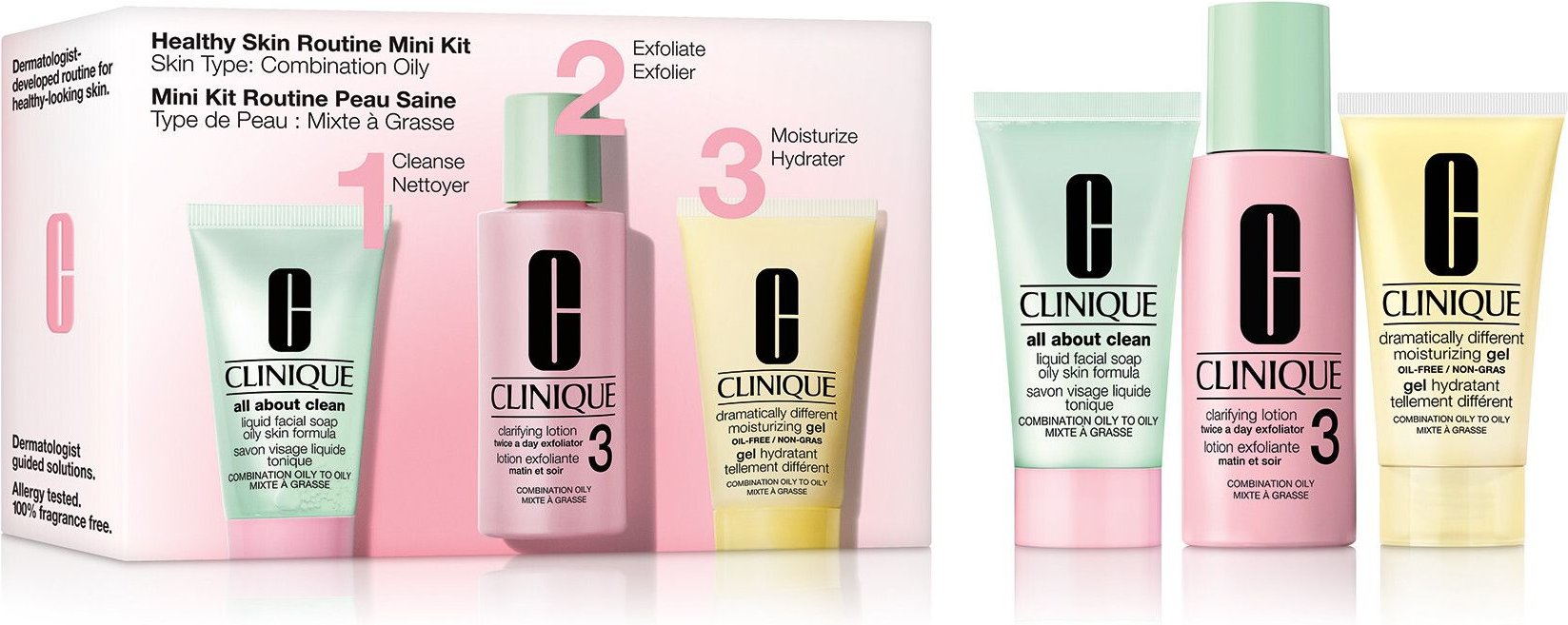 Clinique Healthy Skin Routine 3 Step Type 3st Kit 1 St Set