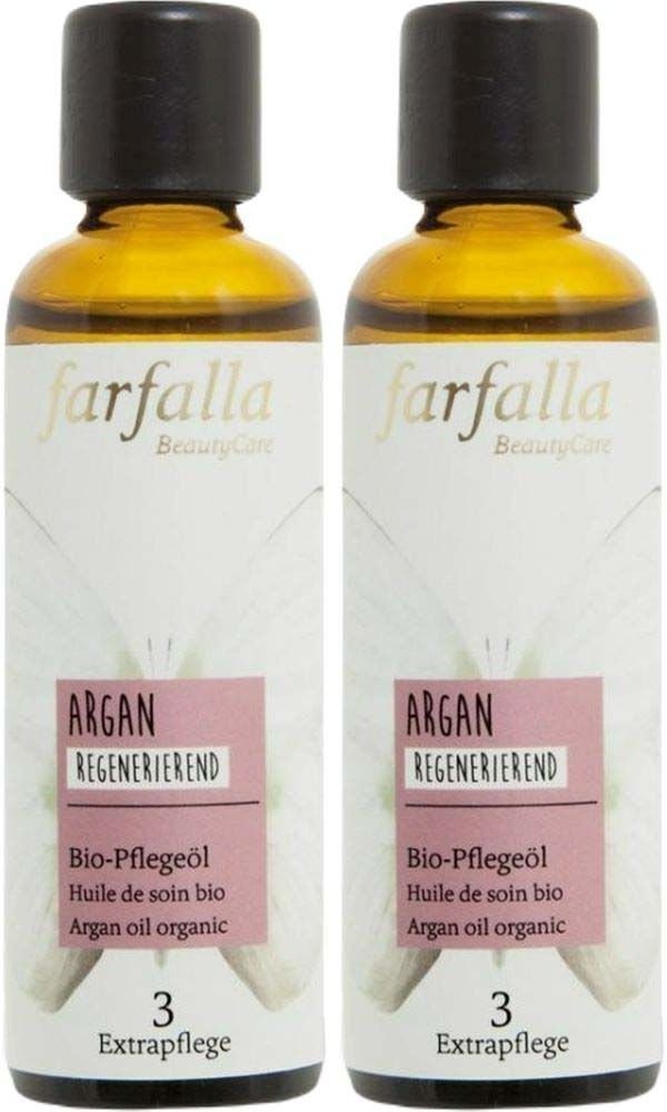 Farfalla Bio-Pflegeöl Argan 75 ml x2 2x75 Hautöl
