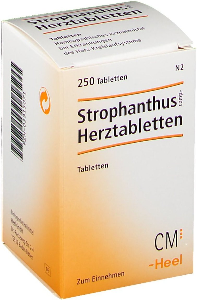 Strophanthus COMP.Herztabletten 250 St Tabletten
