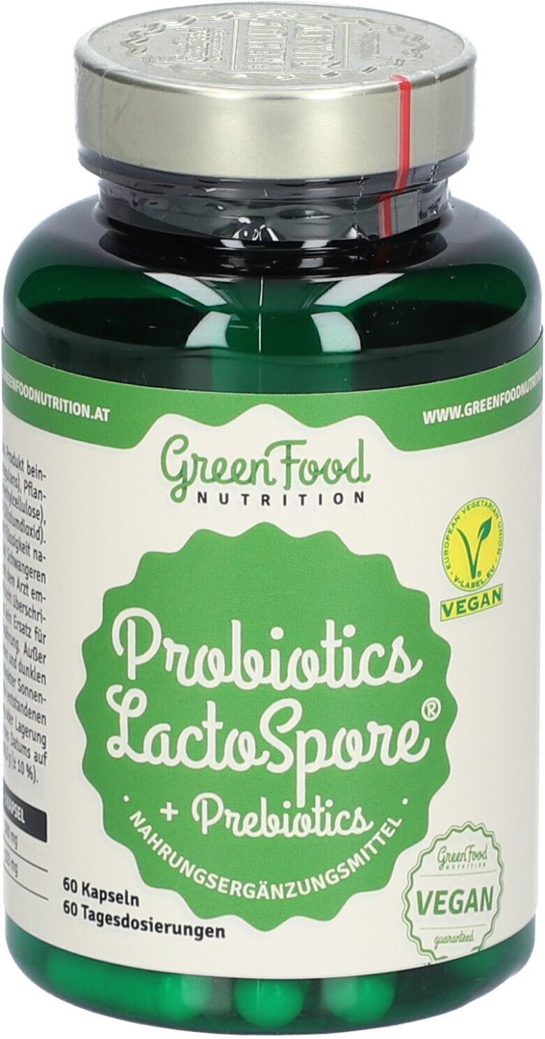 GreenFood Nutrition Probiotics Lactospore + Prebiotics 60cps 60 St Kapseln