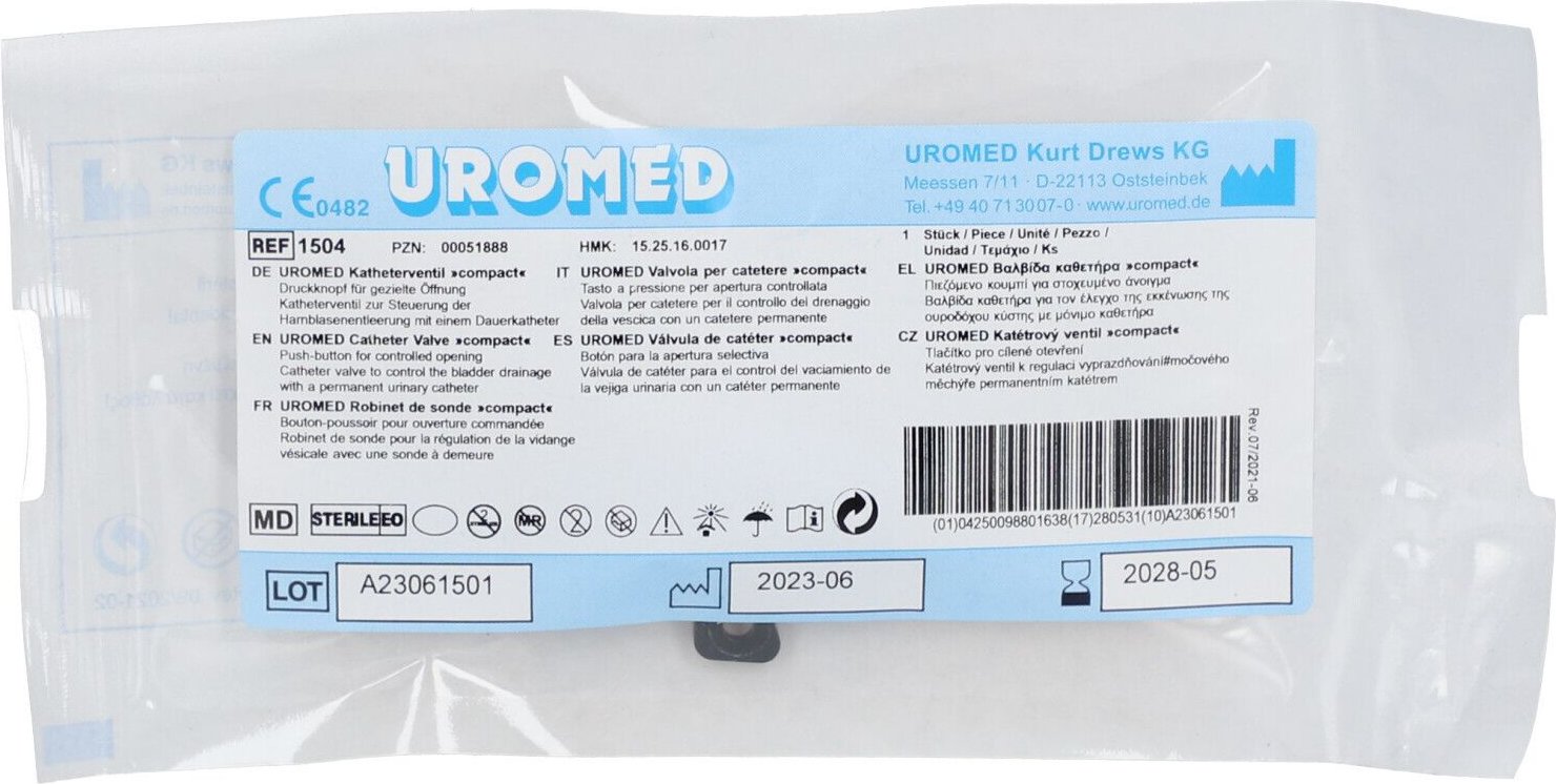 Uromed Katheterventil comp.1504 1 St Zubehör