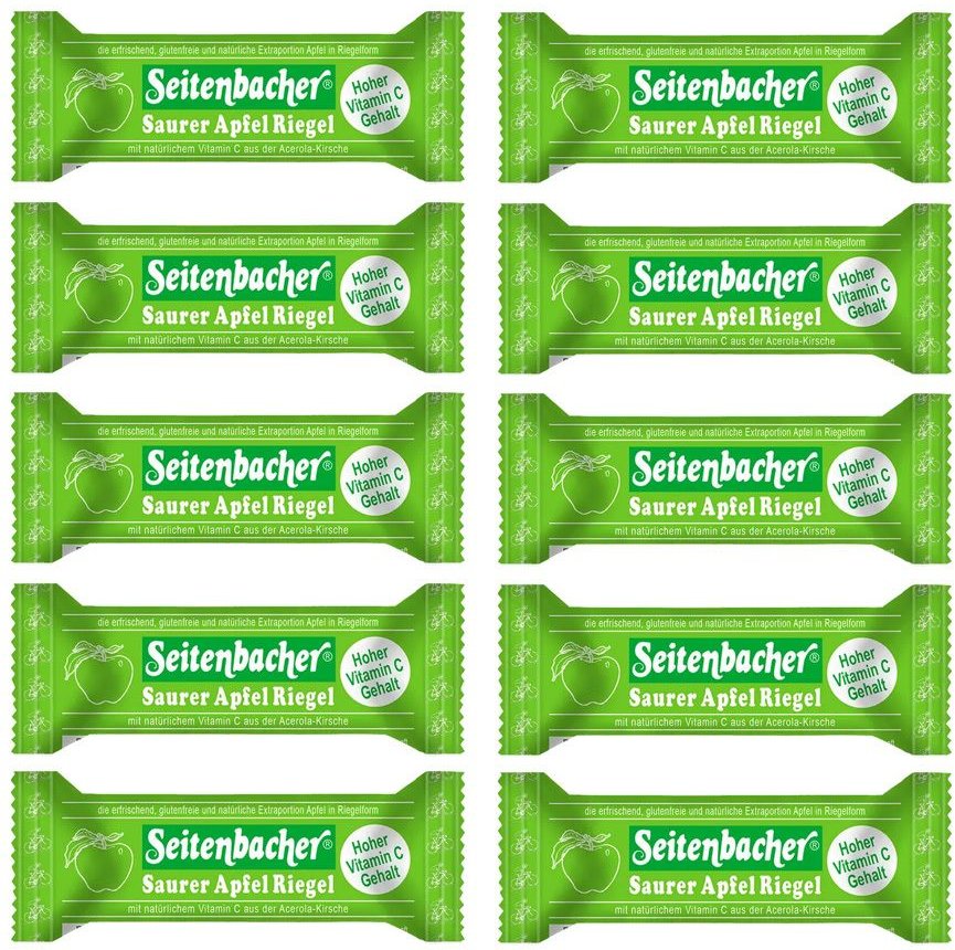 Seitenbacher Saurer Apfel-Riegel 10er-Pack 10x1 St Riegel