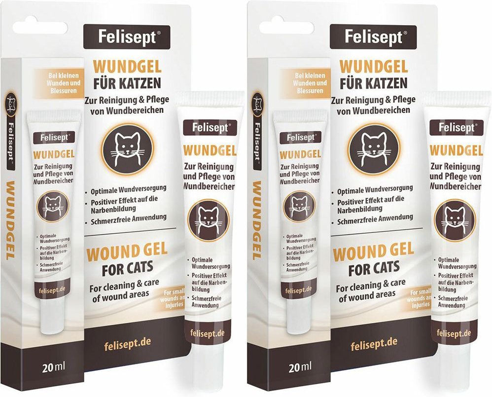 Felisept Wundgel f.Katzen Doppelpack 2x20 ml Gel