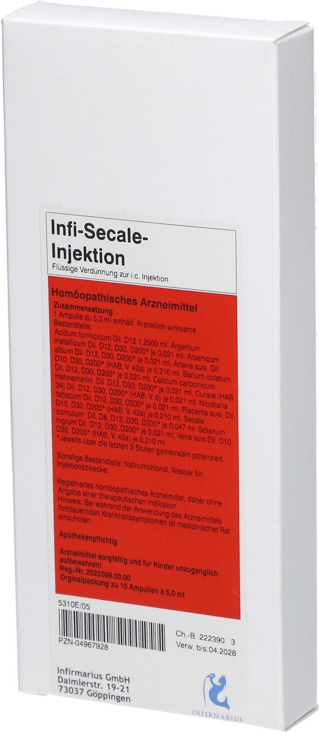 Infi Secale Injektion 10x5 ml Injektionslösung