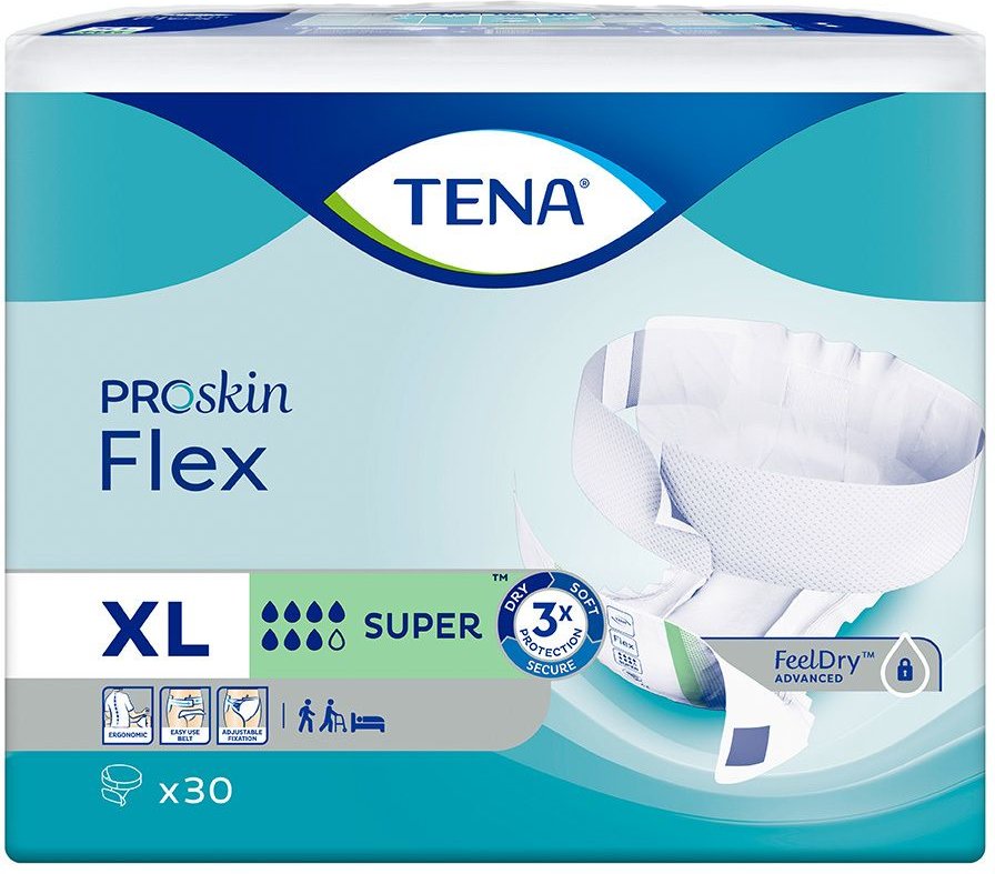 Thumbnail - Tena Flex super XL 3x30 St Windeln