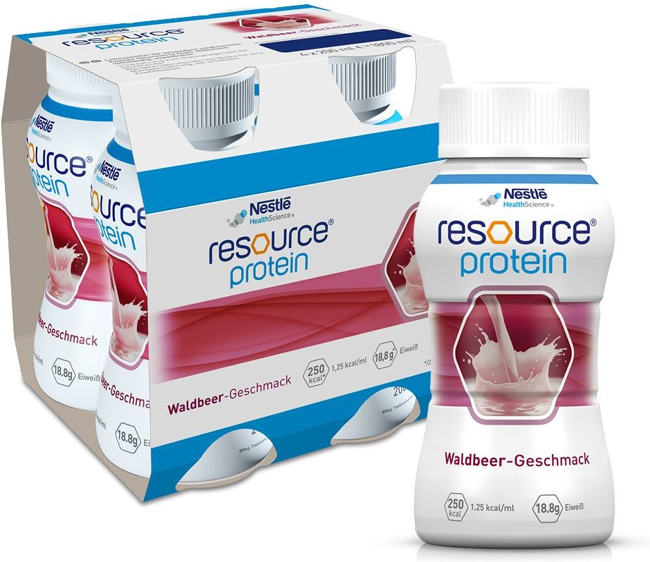 Resource Protein Drink Waldbeere 4x200 ml Flüssigkeit
