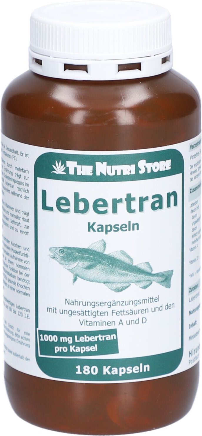 Lebertran 1000 mg Kapseln 180 St
