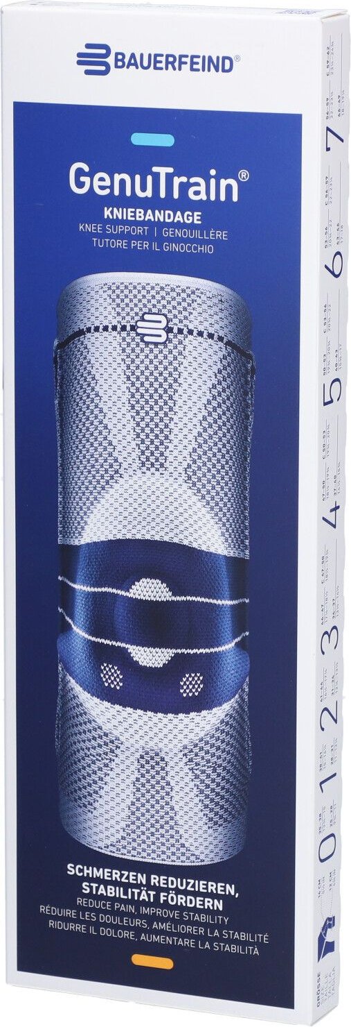 Genutrain Aktivbandage mit Silikonrand Gr2 titan 1 St Bandage(s)