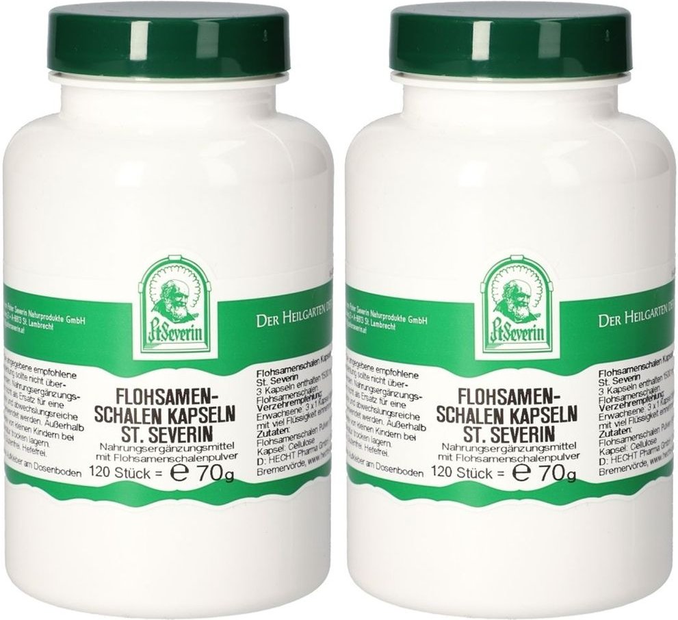 Flohsamenschalen St.Severin Kapseln 2x 2x120 St