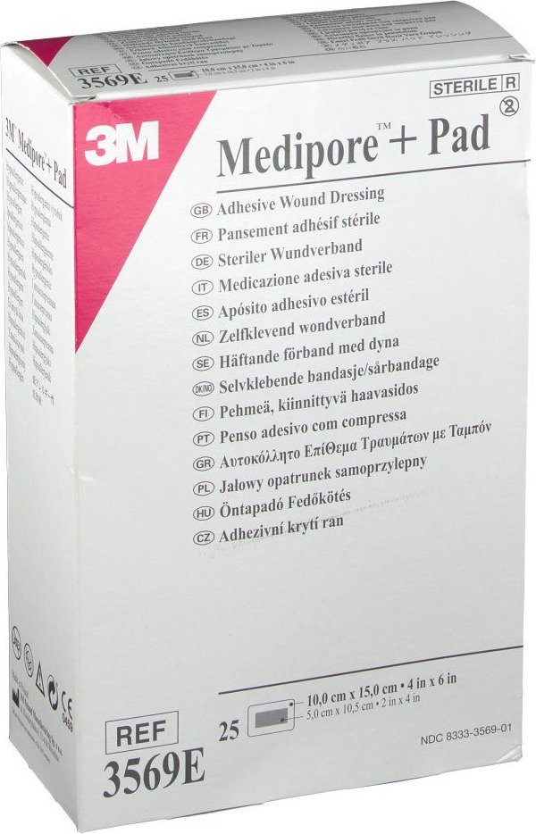 Thumbnail - MEDIPORE+Pad steriler Wundverband 3569E 25 St Verband