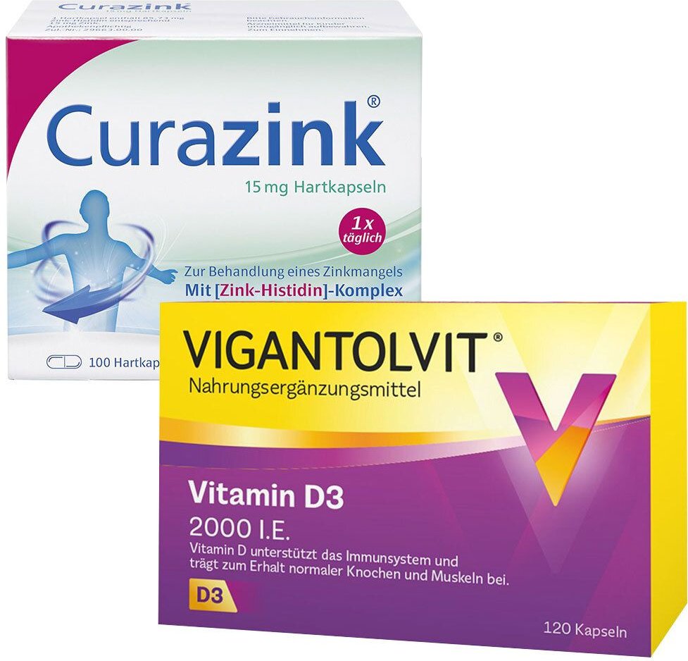 Vigantolvit Vitamin D3 2000 I.e. + Curazink Set 1 St