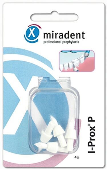 Miradent Ersatz Spitzbürsten I-Prox P weiß soft 4 St Zahnbürste