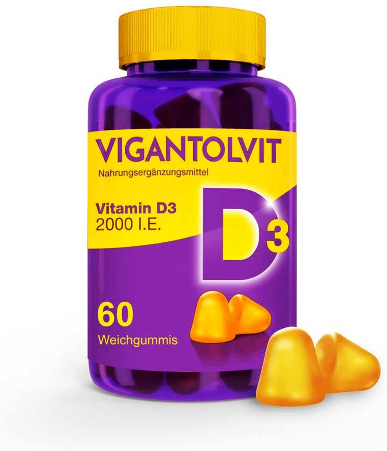 Vigantolvit 2000 I.e. Vitamin D3 Weichgummis 60 St Pastillen