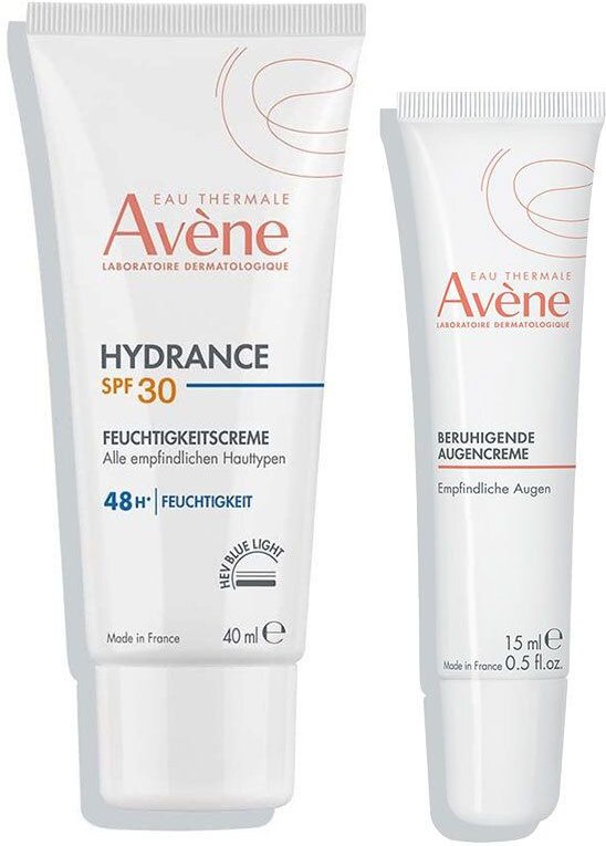 Avène Beruhigende Augencreme + Hydrance Feuchtigkeitscreme SPF 30 Set 1 St