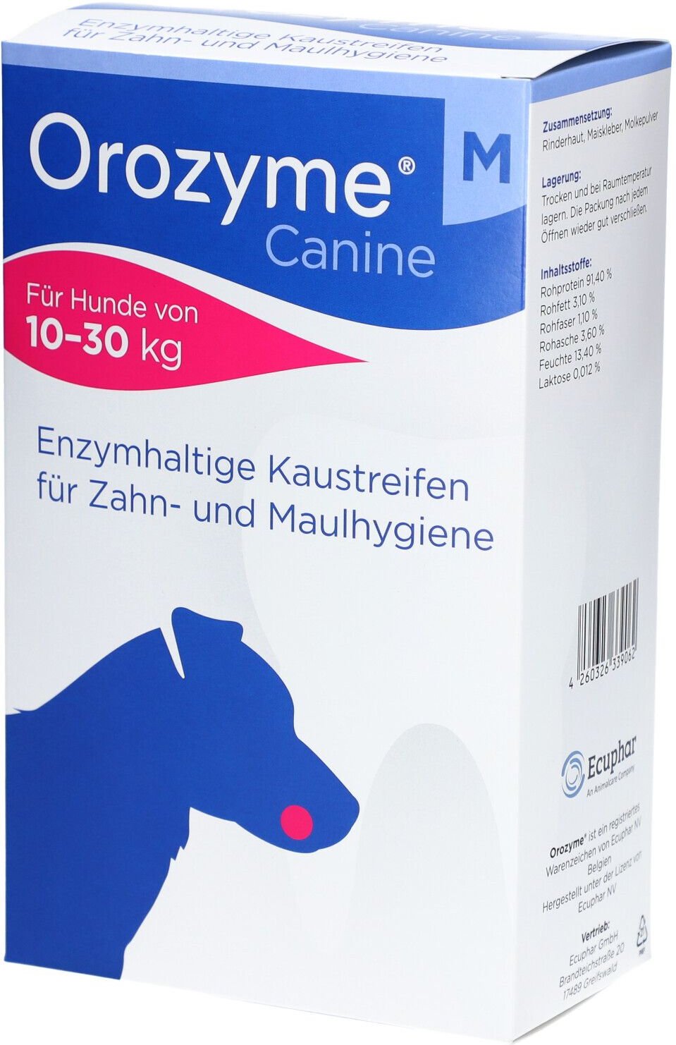 Ecuphar Orozyme Kaustreifen M f.mittelgroße Hunde 1x141 g Streifen