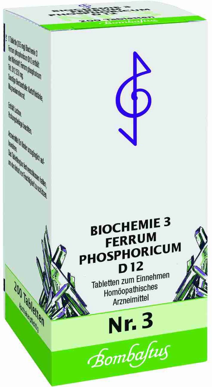 Thumbnail - Biochemie 3 Ferrum phosphoricum D 12 Tabletten 200 St