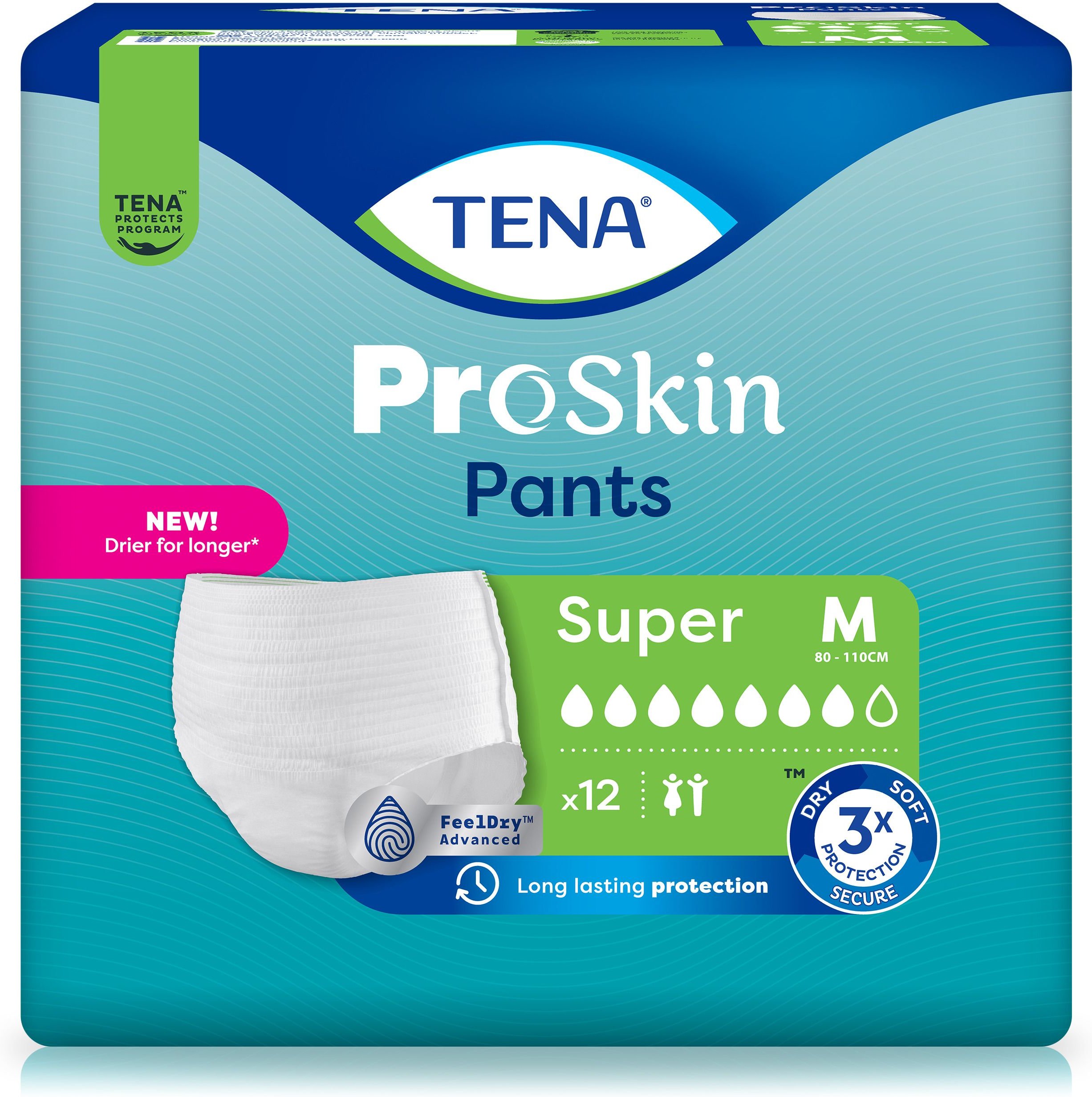 Tena Pants Super M bei Inkontinenz 12 St Einlagen