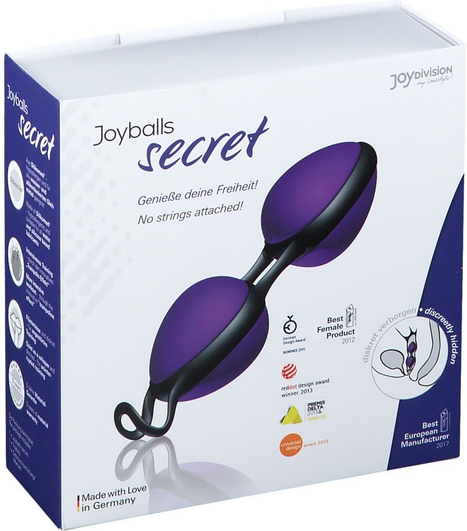 Joyballs secret violett-schwarz 1 St Beckenbodentrainer