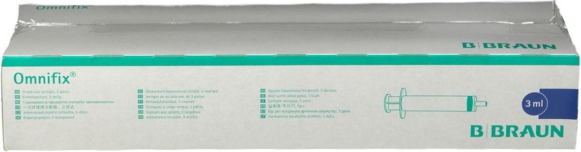 Omnifix Solo Spr.3 ml Luer latexfrei 100x3 Spritzen