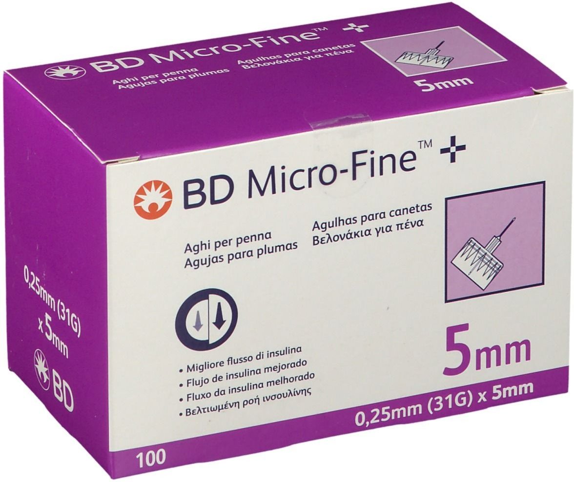 BD Micro-Fine + Pen-Nadeln 0,25x5 mm