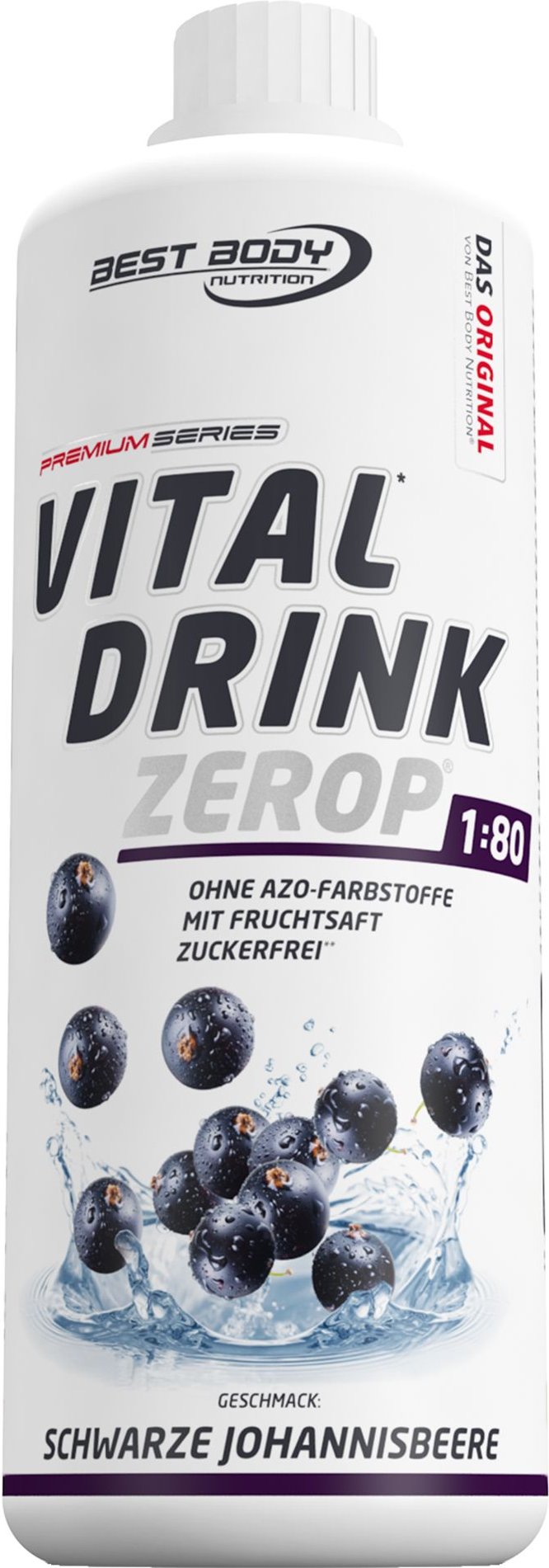 Thumbnail - BBN Low Carb Vital Drink schwarze Johannisbeere 1000 ml Konzentrat