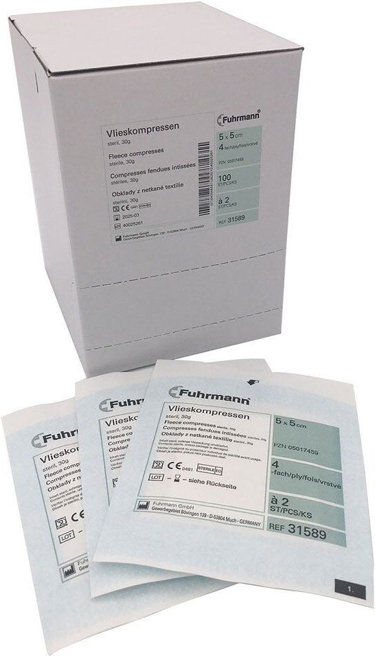 Vlieskompressen steril 5x5 cm 4fach 50x2 St Kompressen