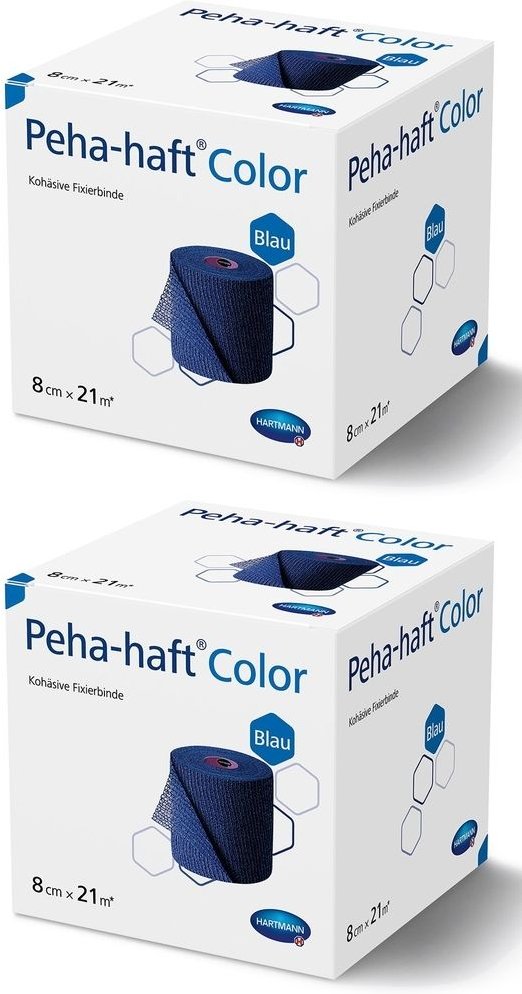 Peha-Haft Color Fixierb.latexfrei 8 cmx21 m blau 2x 2x1 St Binden