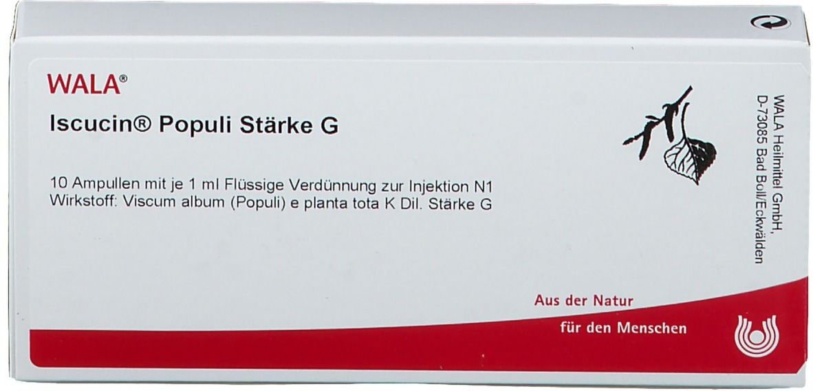 Iscucin populi Stärke G Ampullen 10x1 ml