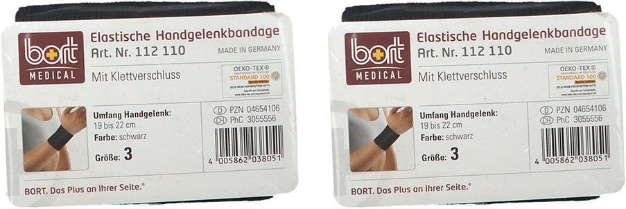 Bort Handg Band Schw GR 3 x2 2x1 St Bandage(s)