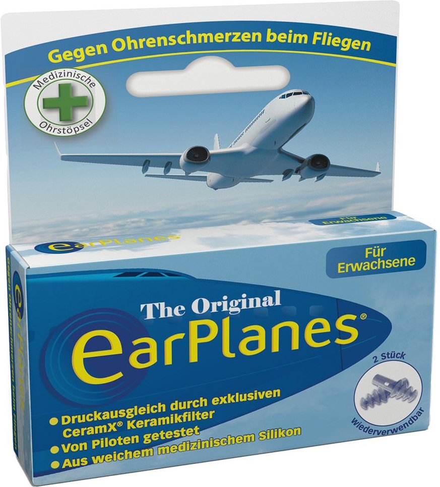 Earplanes Adult/Erwachsene 2 St Ohrstöpsel