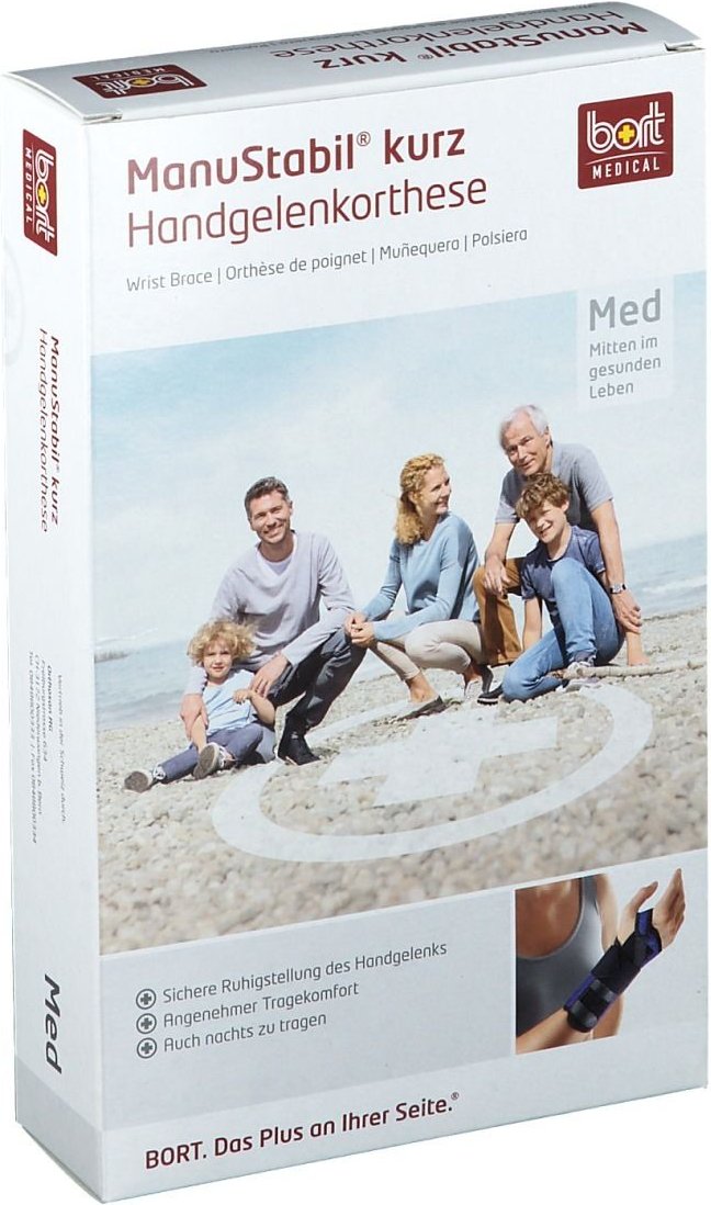 Bort ManuStabil kurz rechts S blau 1 St Bandage(s)