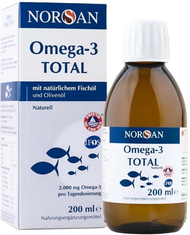 Norsan Omega-3 Total Naturell flüssig 200 ml Flüssigkeit