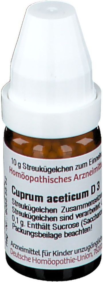 Thumbnail - Cuprum Aceticum D 3 Globuli 10 g