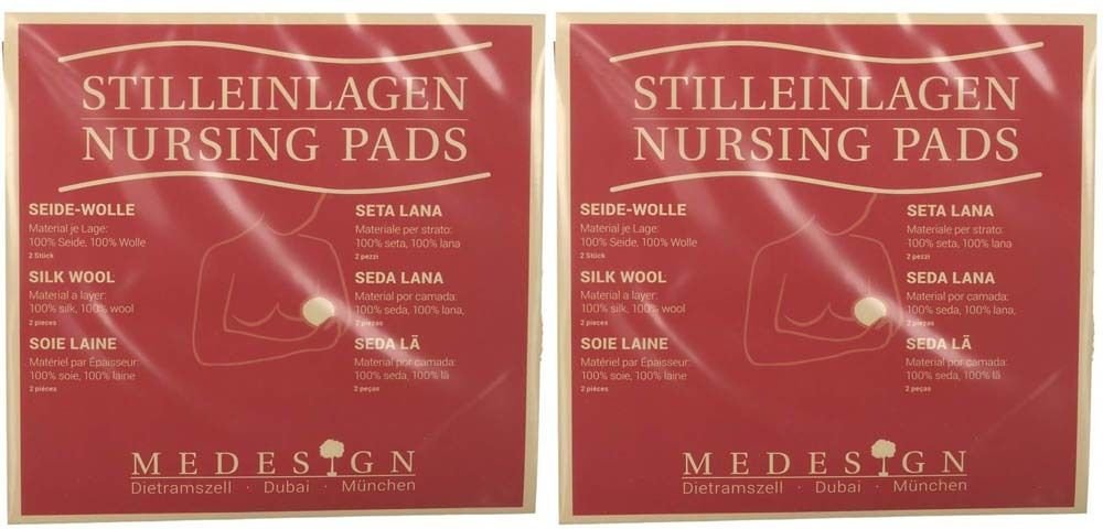 Stilleinlage Seide Wolle x2 2x2 St Kompressen