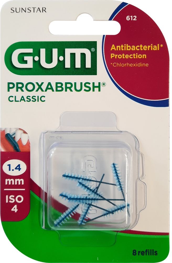 GUM Proxabrush Classic Ersatzbürsten 1,4 mm 8 St Zahnbürste